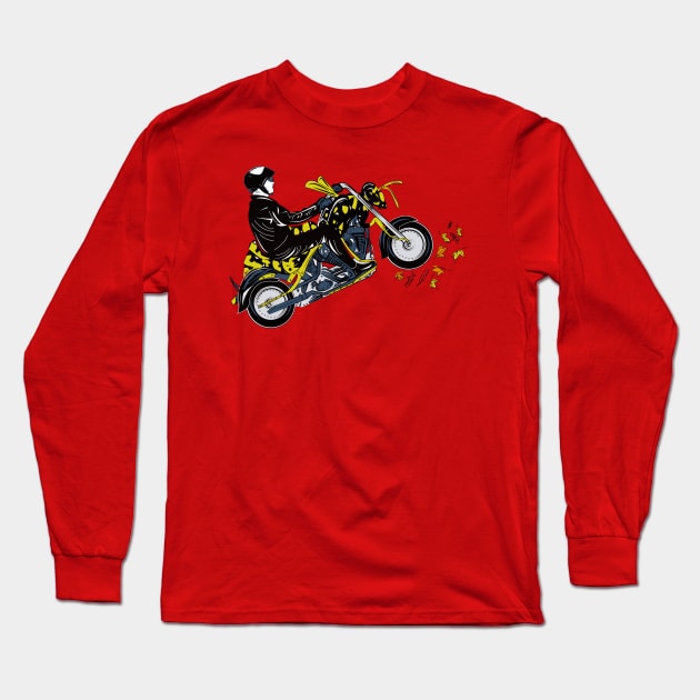 Riding Out The Summer Long Sleeve T-Shirt by LSDesigns